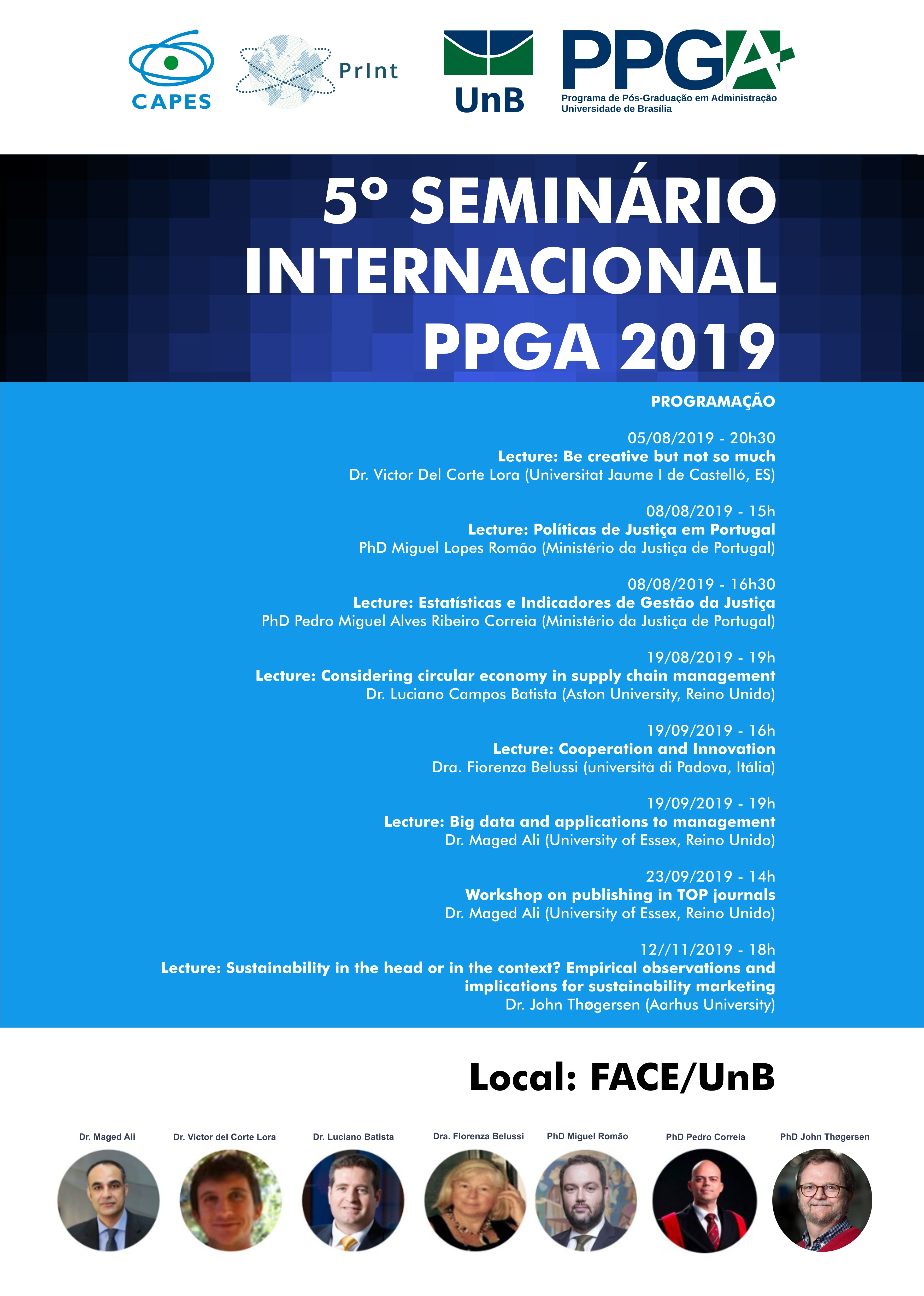 cartaz seminrio PPGA 2019